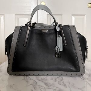 COACH Color-block Satchel with Studs | Dreamer 27